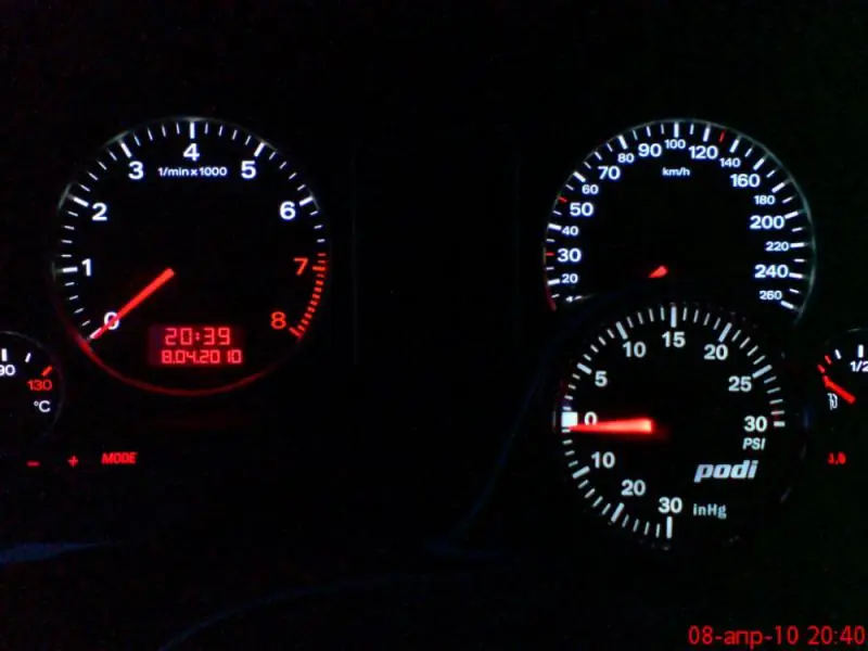 Изображение для статьи: Установка манометра давления наддува на Audi A4 B6-B7