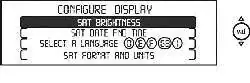 Меню Configure display («Конфигурация дисплея»)