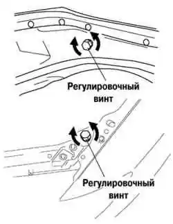 Регулировка высоты положения капота
