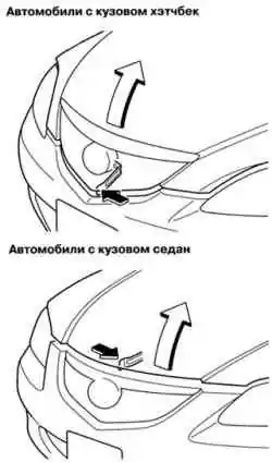 Лапка защелки блокировки замка капота