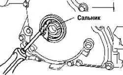 Снятие переднего сальника
