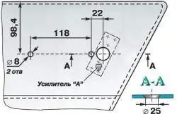 Наружная панель левой двери