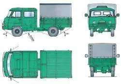 Основные размеры автомобиля УАЗ–39094
