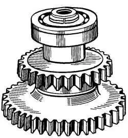 Пpомежуточный вал в сбоpе
