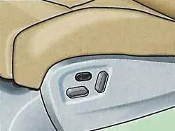 Регулировка подпора в поясничной области сиденья спортивного типа «Recaro»
