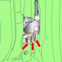 Место смазки петель дверей консистентной смазкой G 052 778 A2