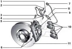 Передний тормоз HP-2
