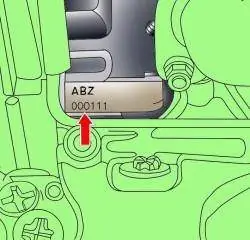 Расположение номера на бензиновых двигателях V8