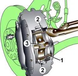 Элементы крепления тормозных колодок переднего тормоза Brembo