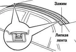 Снятие верхнего молдинга