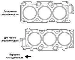 Прокладка головки блока цилиндров двигателя 1MZ-FE