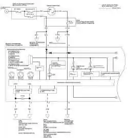 4. Электрическая схема приборов $ тахометр (L13A/R18A) (часть 1)