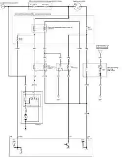 1. Электрическая схема системы пуска двигателя (R18A)