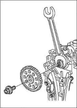 Снятие головки блока цилиндров (L13A)