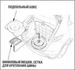 Замена поврежденного колеса