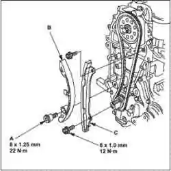Установка цепи привода (L13A)