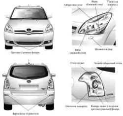 Внешний вид автомобиля Toyota Corolla Verso