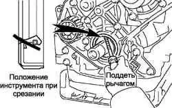 Извлечение сальника