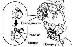 Положение коленчатого вала при снятии плунжера
