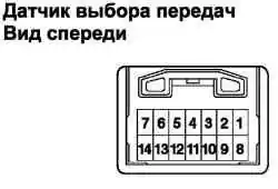 Разъем датчика выбора передач