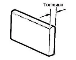 Толщина лопасти насоса