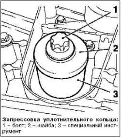 Замена масляного насоса (1,4 л)
