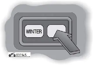 Расположение выключателя «WINTER» зимнего режима коробки передач