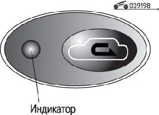 Расположение кнопки включения режима рециркуляции воздуха