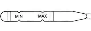Масляный щуп. Разница между «MAX» и «MIN» составляет 0,4 л
