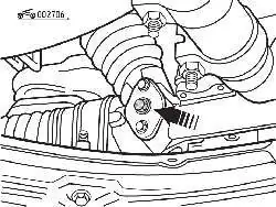 Расположение болта регулировки зазора между шестерней и зубчатой рейкой в рулевом механизме ZF
