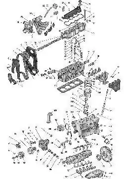 Детали и узлы двигателя 1,5 L (SOHC)
