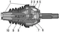 Наружный шарнир равных угловых скоростей GE 86