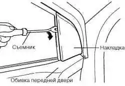 Снятие накладки