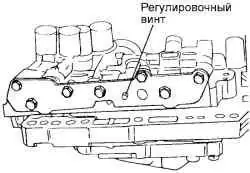 Регулировочный винт регулятора давления