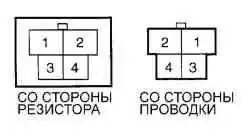 Выводы разъемов для проверки цепи питания