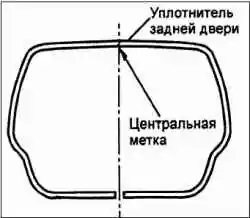 Снятие и установка задней двери в сборе