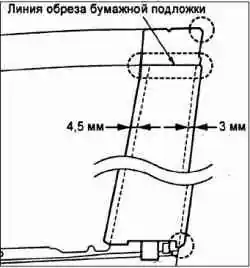 Снятие и установка защитной пленки рамки стекла боковой двери
