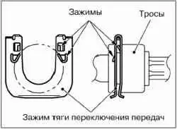 Снятие и установка привода переключения передач
