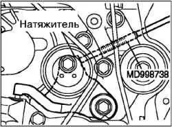Замена ремня привода ГРМ и ремня привода балансирного механизма (4G64,4G69)