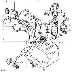 Топливный бак и топливный насос автомобилей с двигателем SOHC
