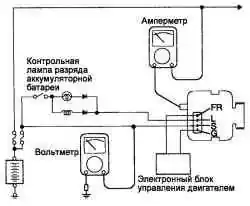 Схема проверки регулятора напряжения