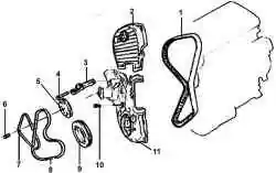 Водяной насос двигателей DOHC