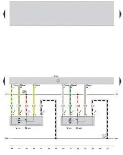 Электросхема климатической установки Climatronic 2-C (устанавливается с 05.2005) (часть 4)