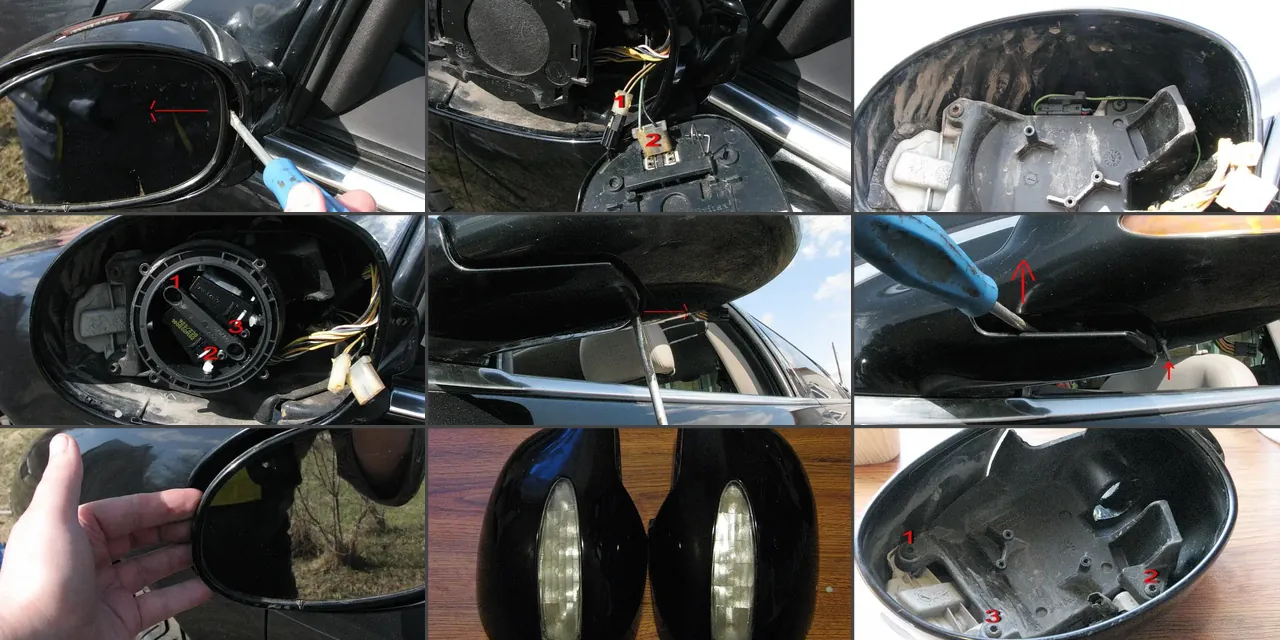Изображение предпросмотра статьи: Белые повторители поворотов в зеркала Dodge Intrepid