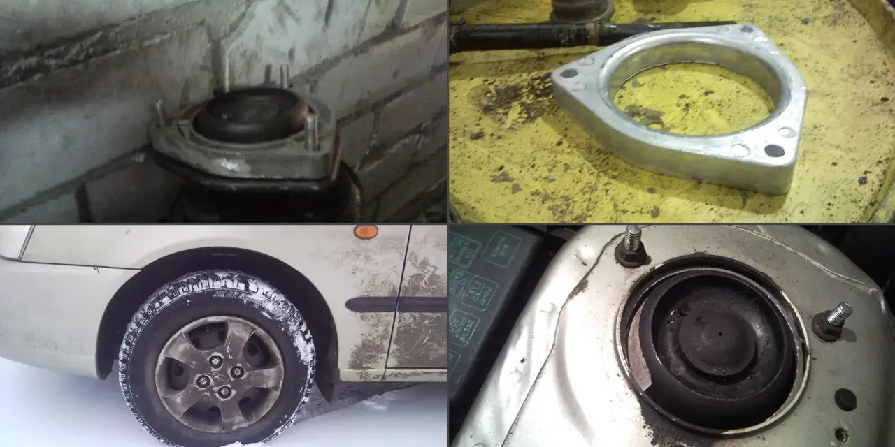 Изображение предпросмотра статьи: Проставки на переднюю подвеску Hyundai Accent