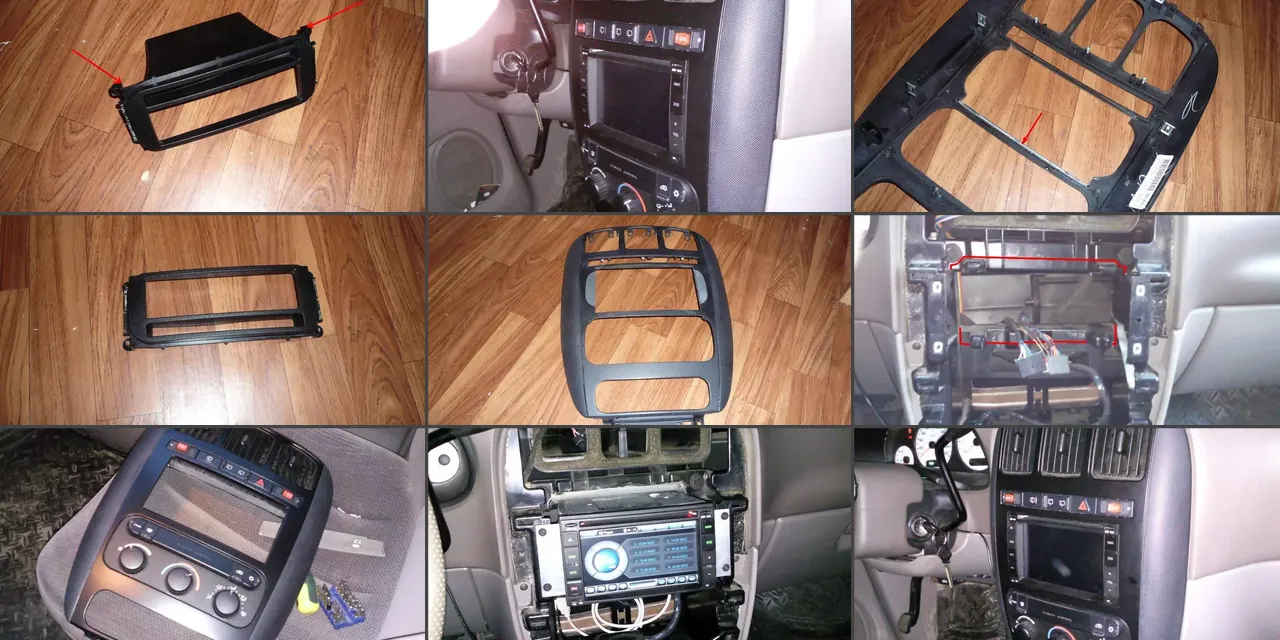 Изображение предпросмотра статьи: Установка 2DIN автомагнитолы в Dodge Caravan