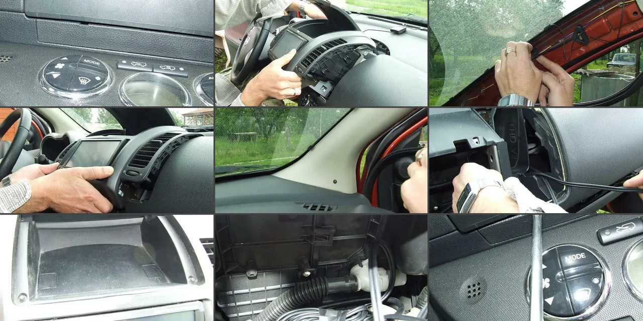 Изображение предпросмотра статьи: Установка автомагнитолы VARTA V-AVM711D в Nissan Note