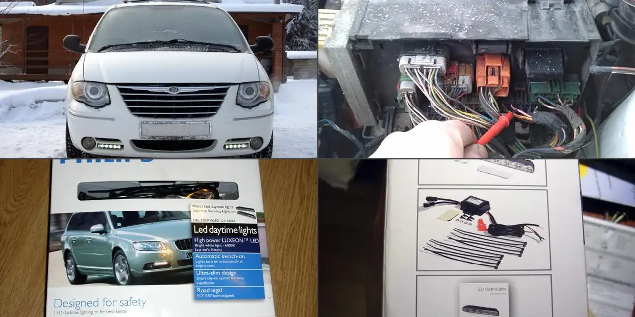 Изображение предпросмотра статьи: Установка дневных ходовых огней на Chrysler Town Country