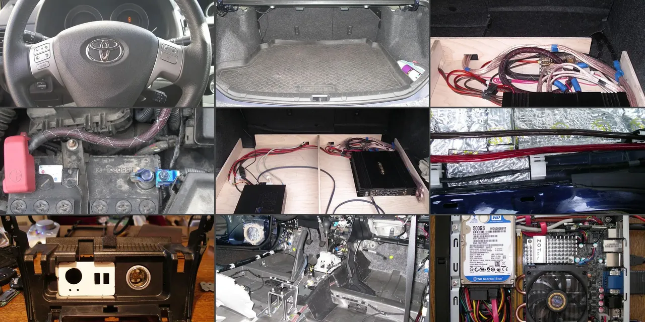 Изображение предпросмотра статьи: Установка компьютера в Toyota Corolla E150