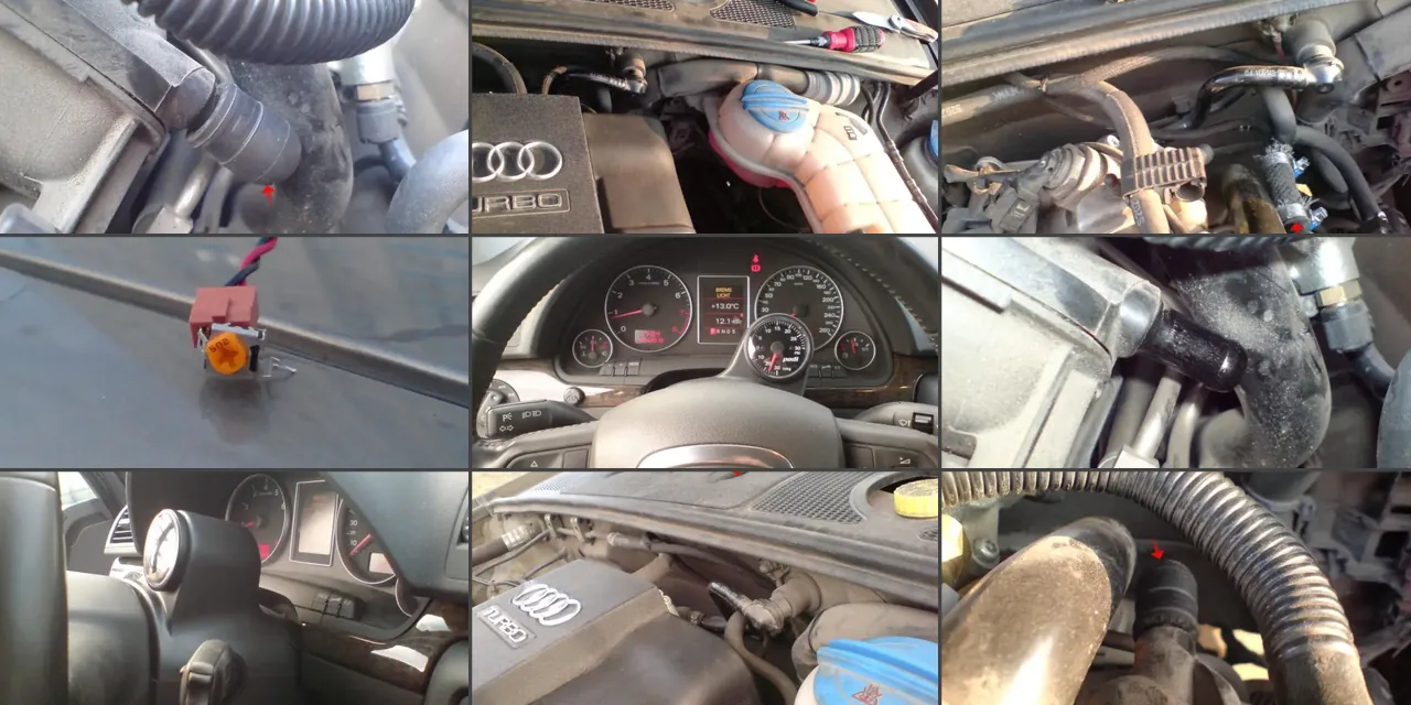 Изображение предпросмотра статьи: Установка манометра давления наддува на Audi A4 B6-B7